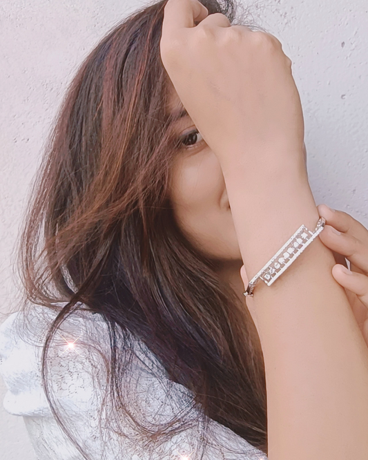 Regal Radiance Silver Bracelet