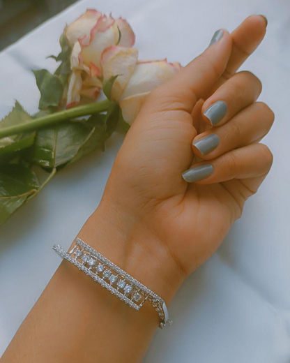 Regal Radiance Silver Bracelet