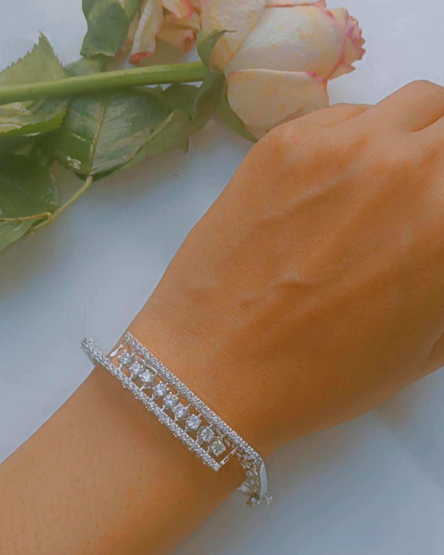 Regal Radiance Silver Bracelet
