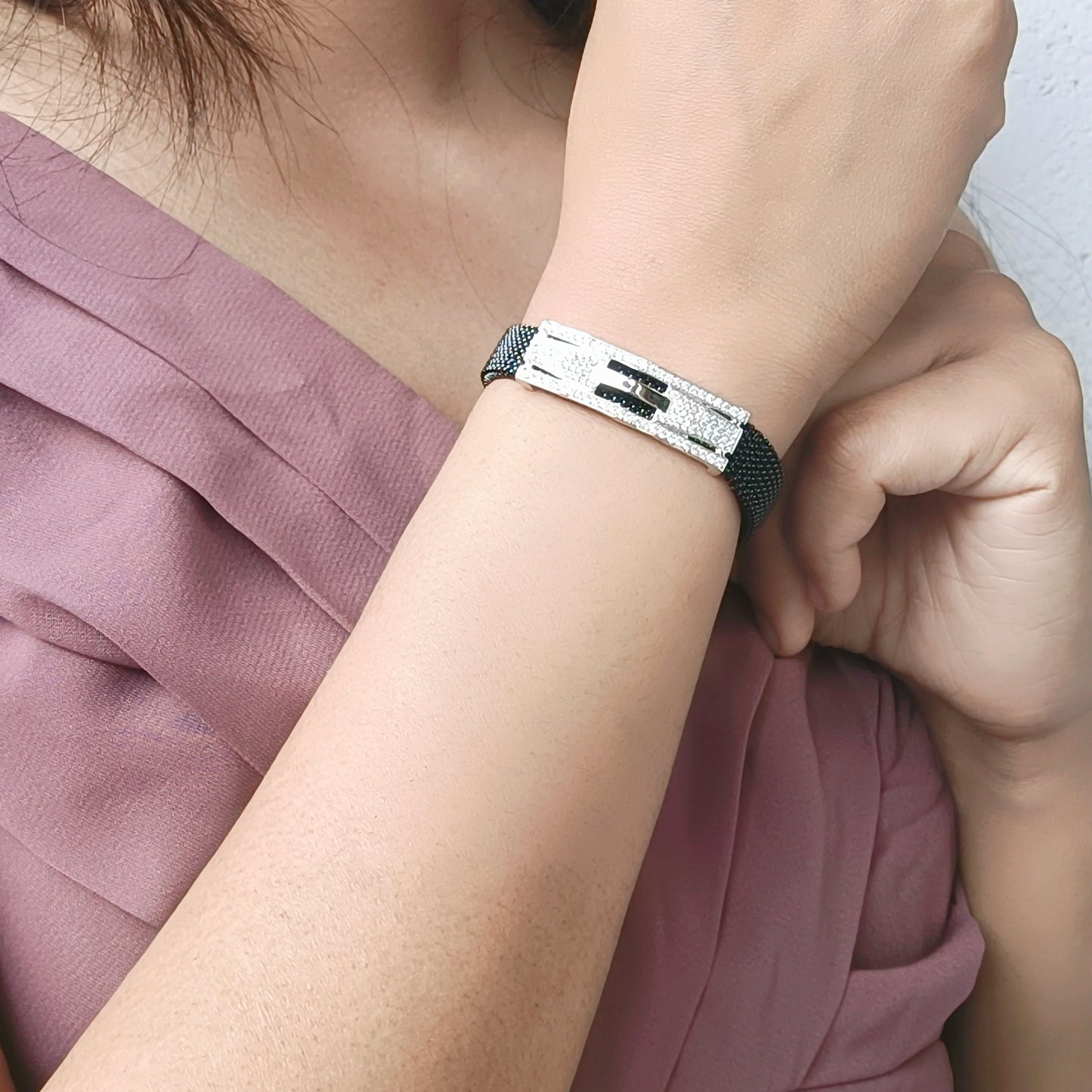 Midnight Elegance Adjustable Bracelet