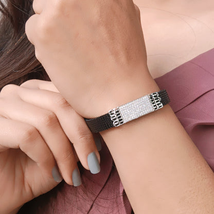 Diamond Lattice Adjustable Bracelet