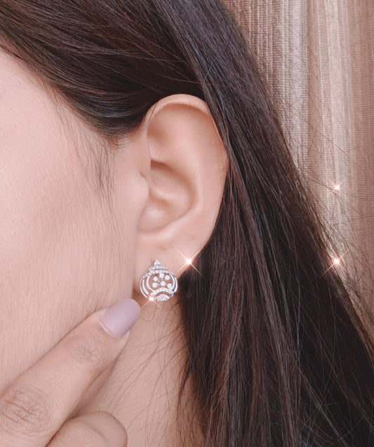 Celestial Grace Stud Earrings