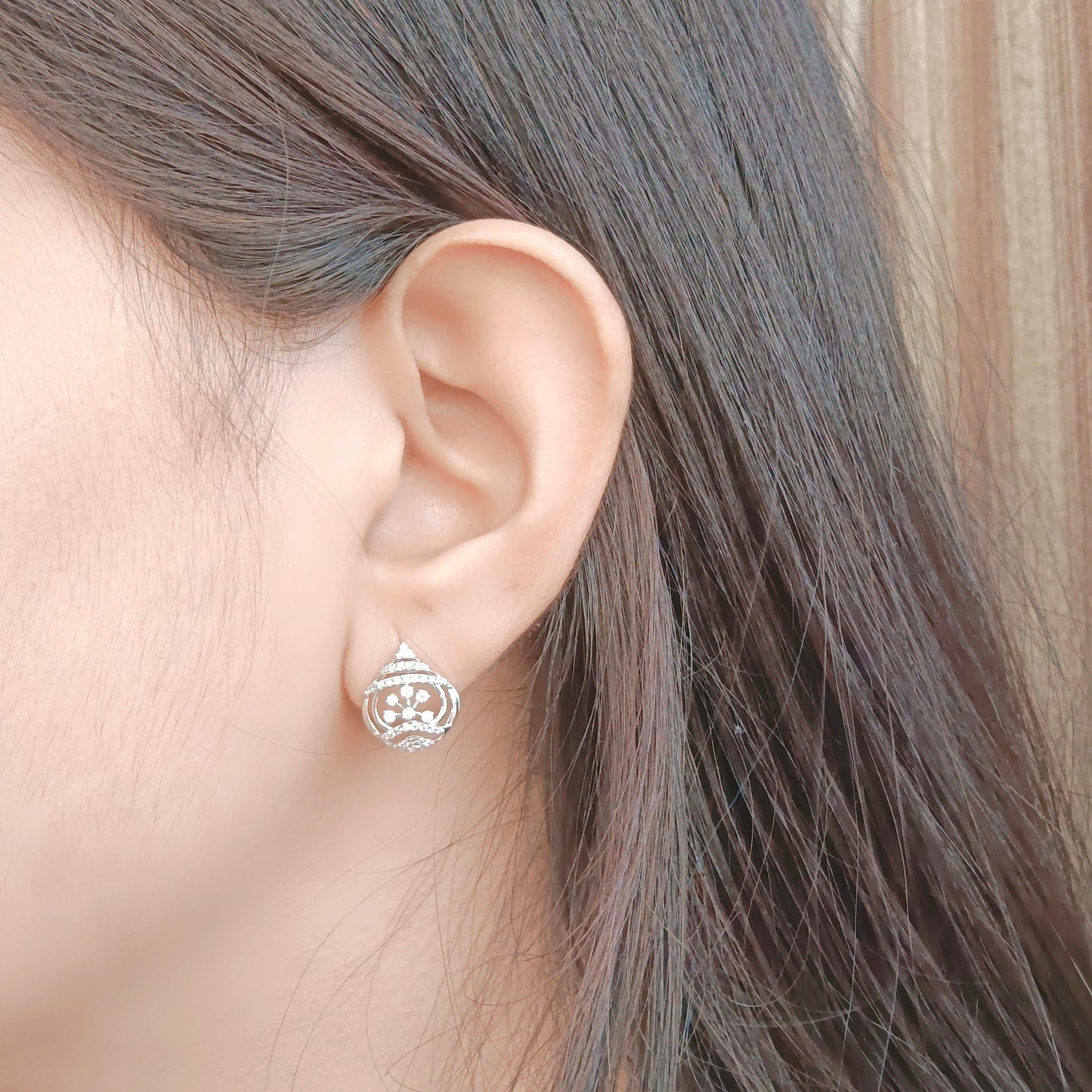 Celestial Grace Stud Earrings
