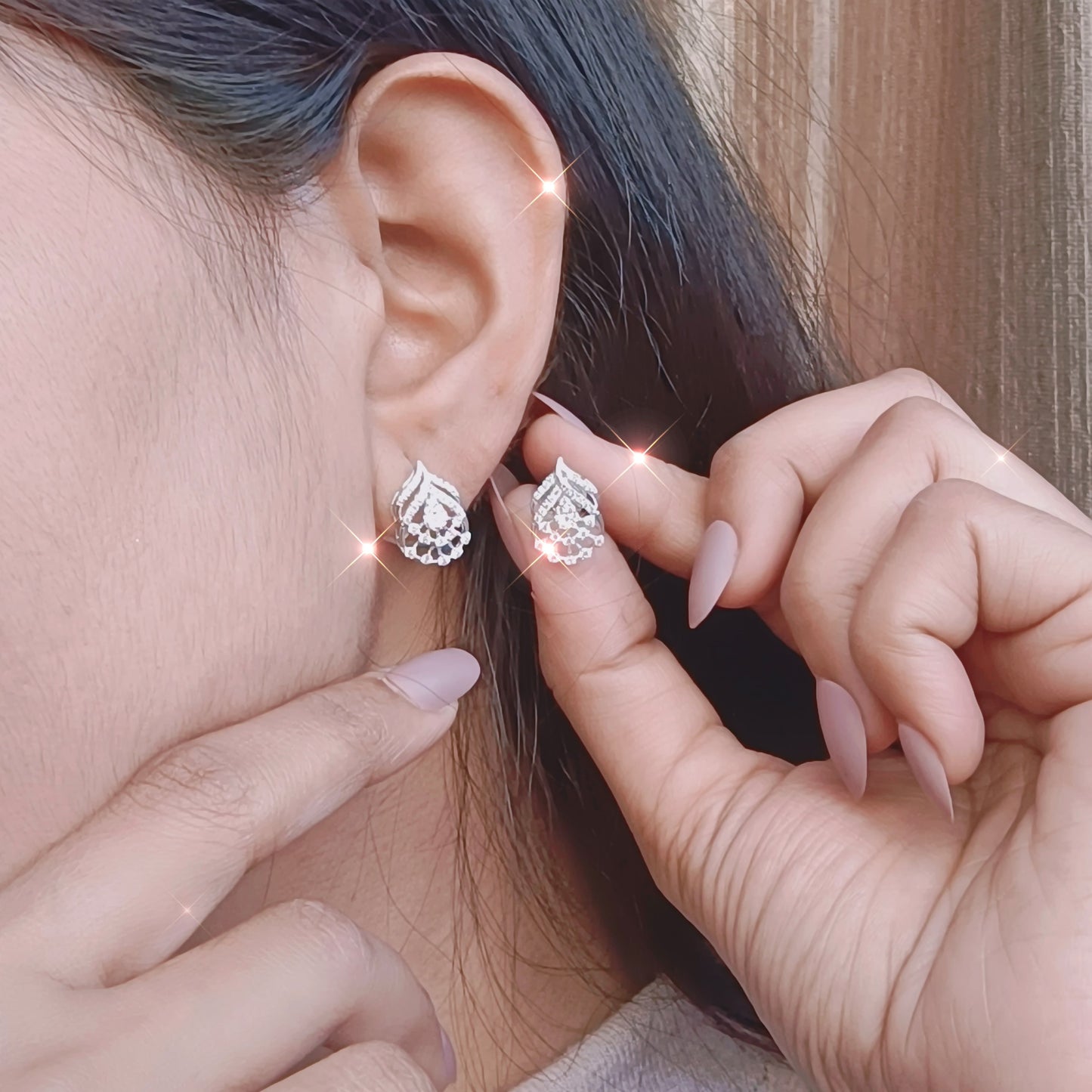 Royal Cascade Stud Earrings