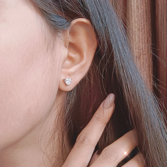 Glow Heart Stud Earrings