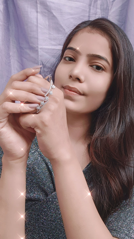 Twilight Bloom Kada Bracelet