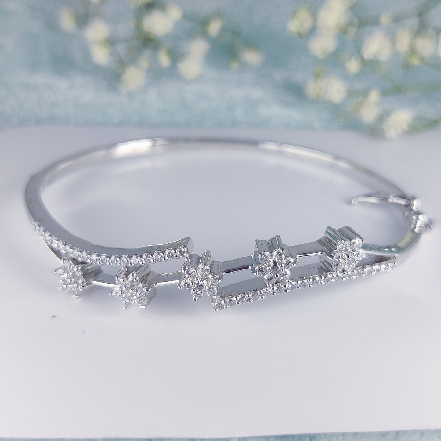 Twilight Bloom Kada Bracelet