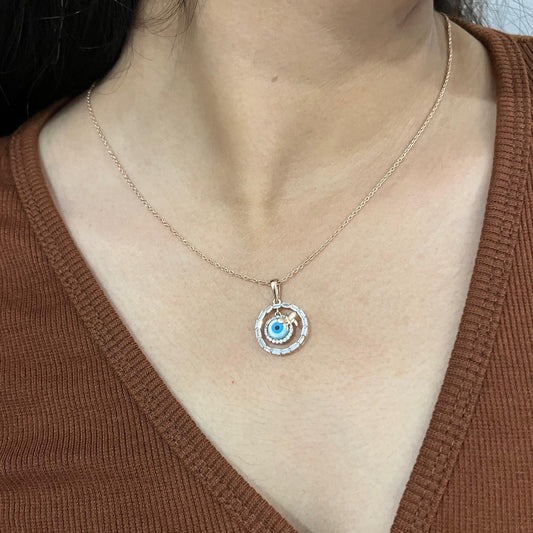 Mystic Aura Evil Eye Pendant