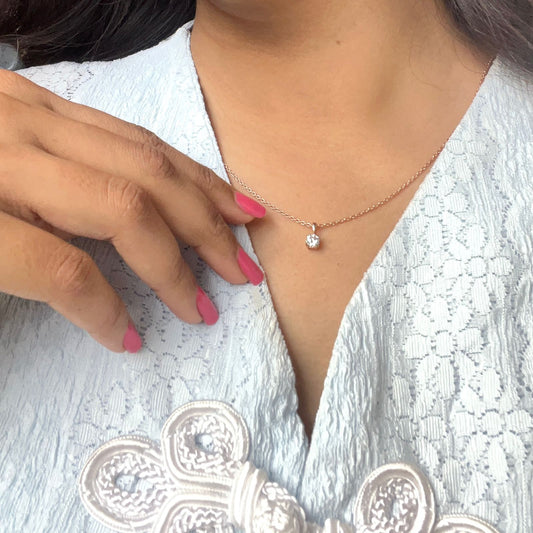 Eternal Spark Solitaire Pendant