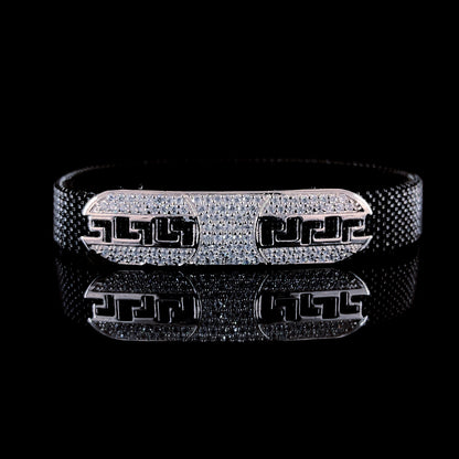 Bold Textured Silver Bracelet