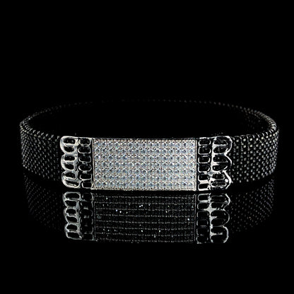 Diamond Lattice Adjustable Bracelet