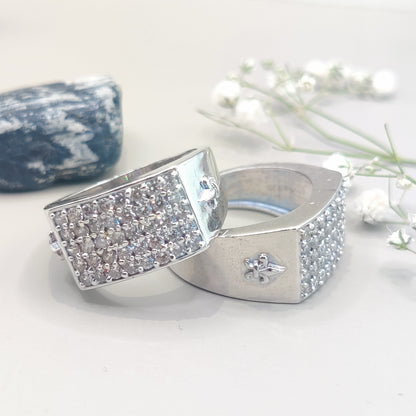 Bold Statement Memoir Brass Sterling Silver Ring