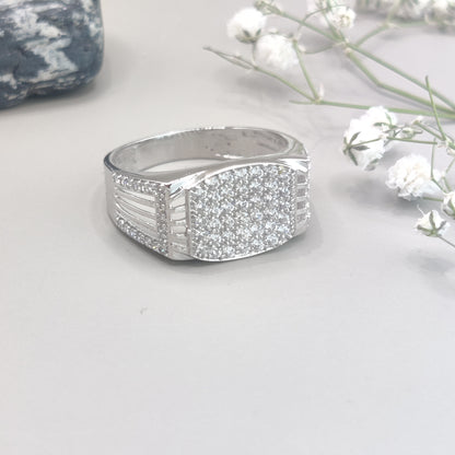 Timeless Chic Rounded Silver Ring