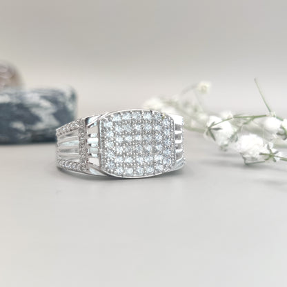 Timeless Chic Rounded Silver Ring