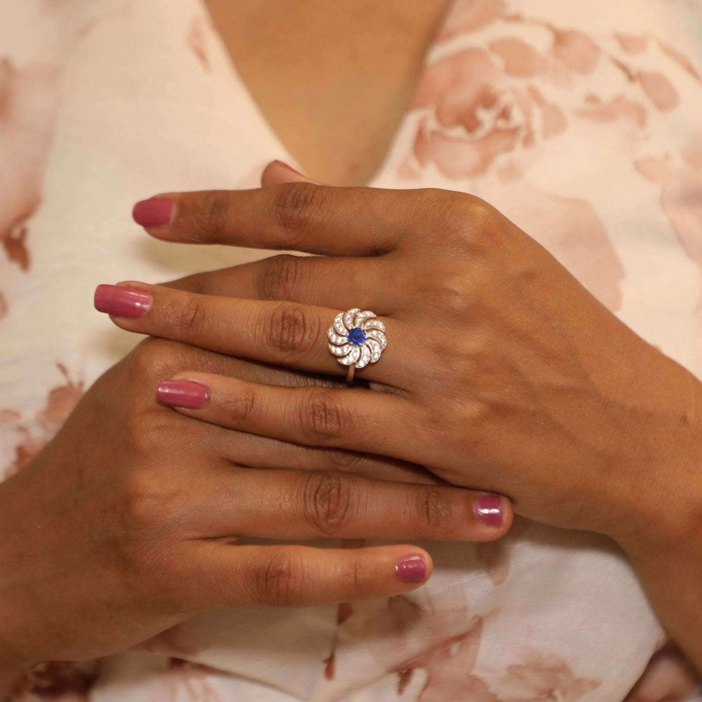 Pink Paradise Blooming Flower Ring