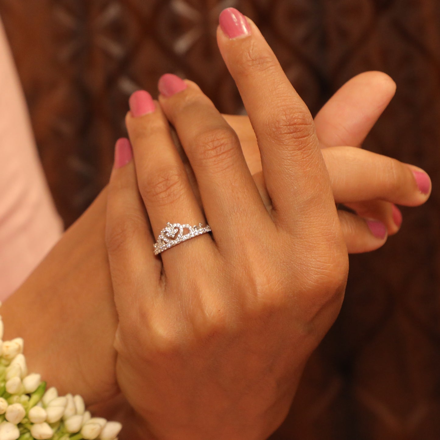 Princess Perfection Crescent Silver Ring