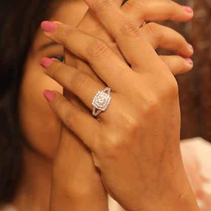 Stellar Radiance Luxe Silver Ring