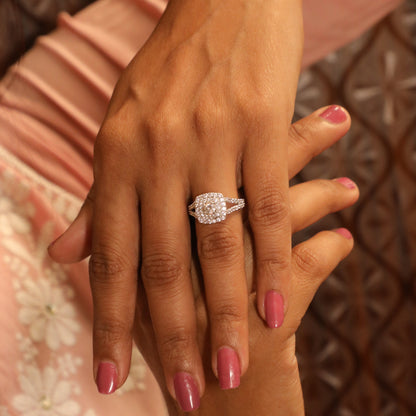 Stellar Radiance Luxe Silver Ring