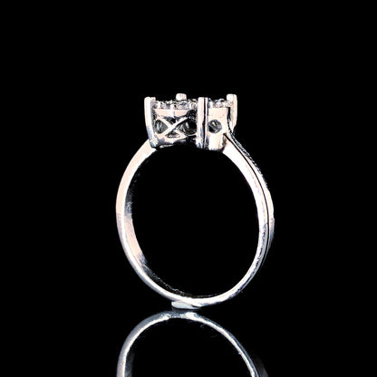 Timeless Delicate Cluster Silver Ring