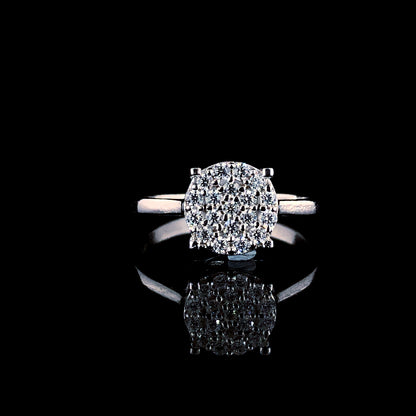 Timeless Delicate Cluster Silver Ring