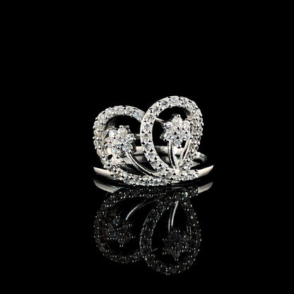 Filigree Heart Affection Silver Ring