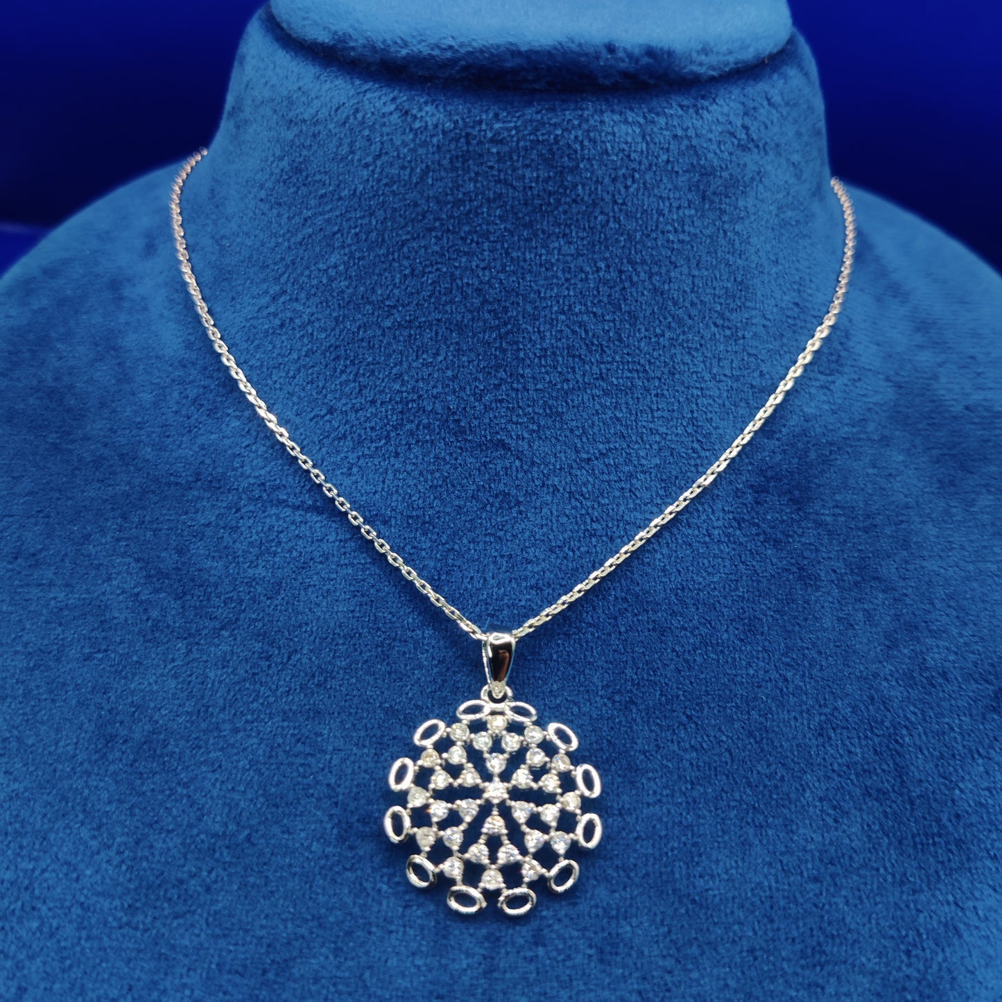 Radiant CZ Snowflake Pendant – Perfect for Women’s Jewelry Collection