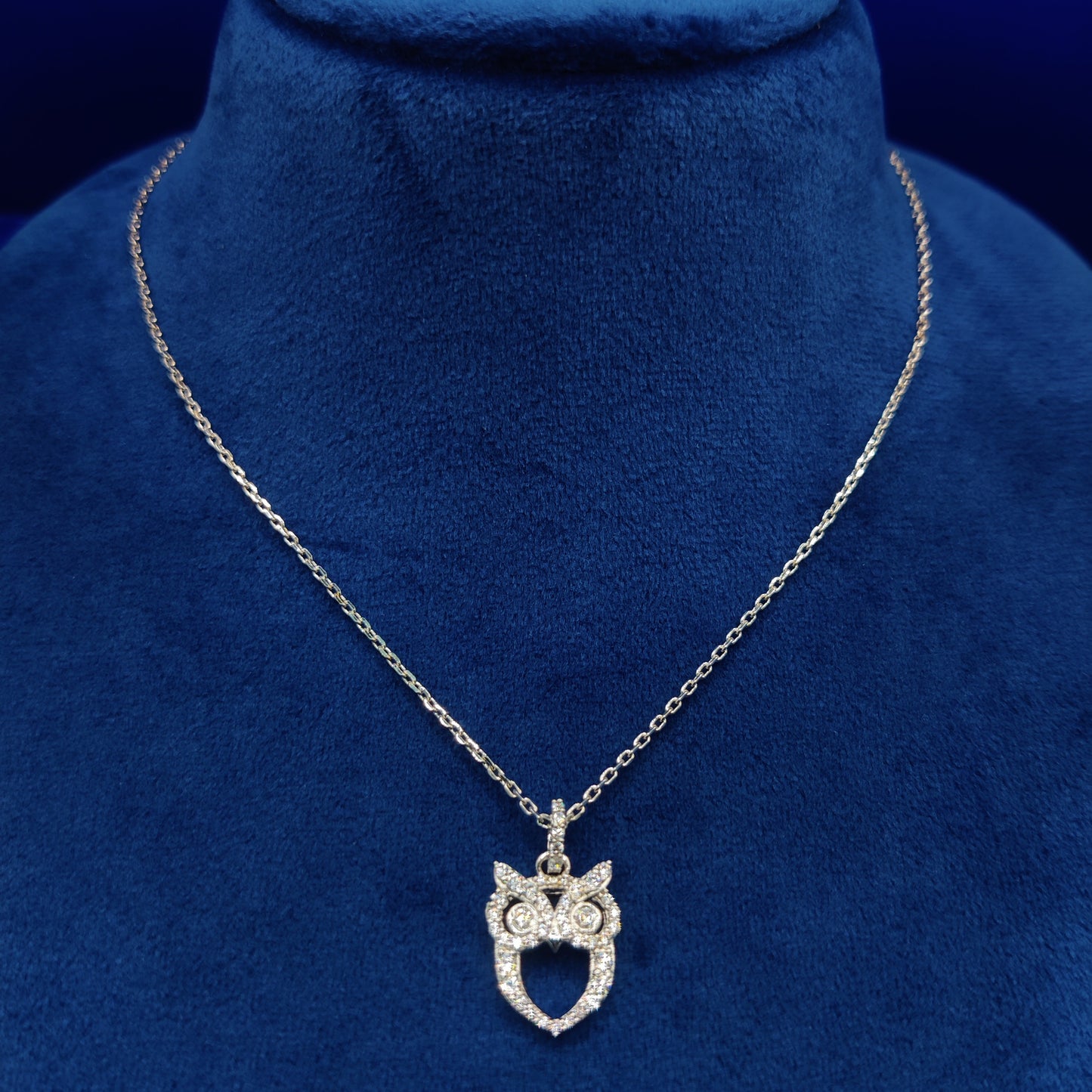 Wise Glimmer Silver Owl Pendant