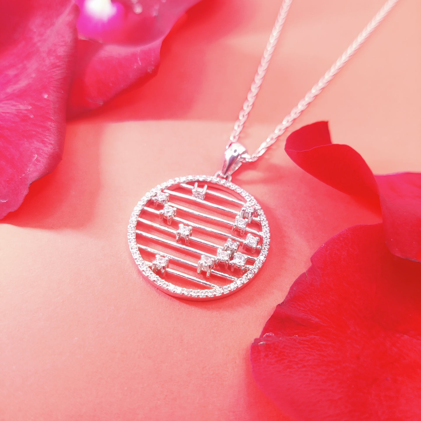 Celestial Harmony Silver Pendant