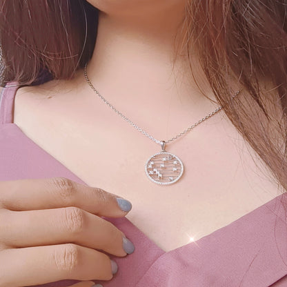 Celestial Harmony Silver Pendant