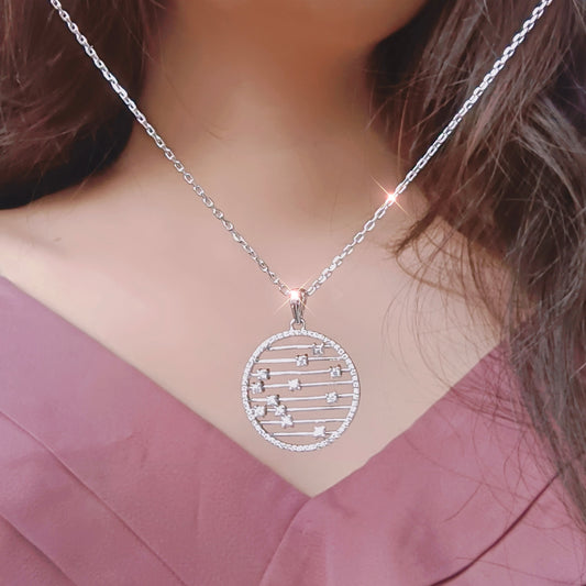 Celestial Harmony Silver Pendant