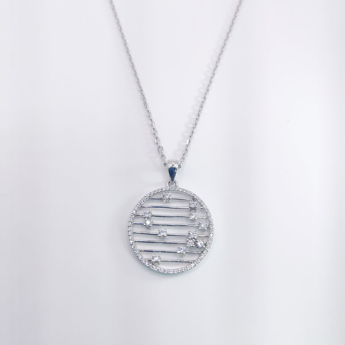 Celestial Harmony Silver Pendant