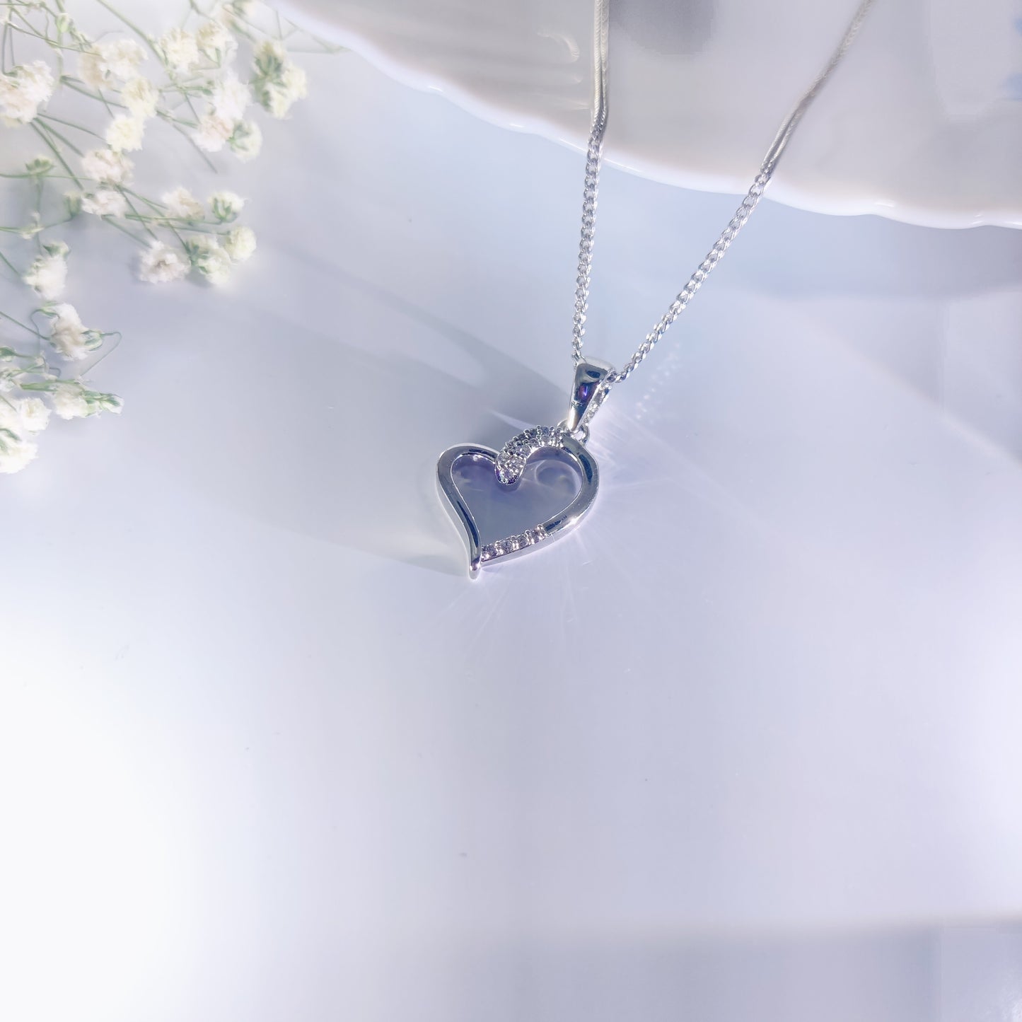 Whispering Heart Silver Pendant