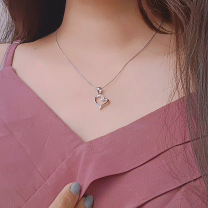 Whispering Heart Silver Pendant