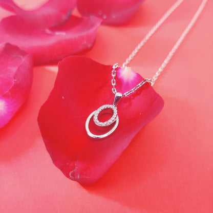 Infinity Glow Silver Pendant