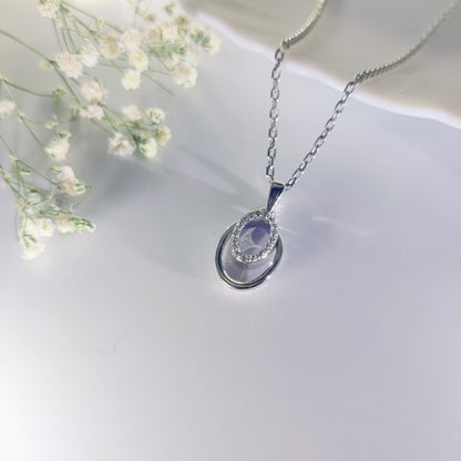 Infinity Glow Silver Pendant