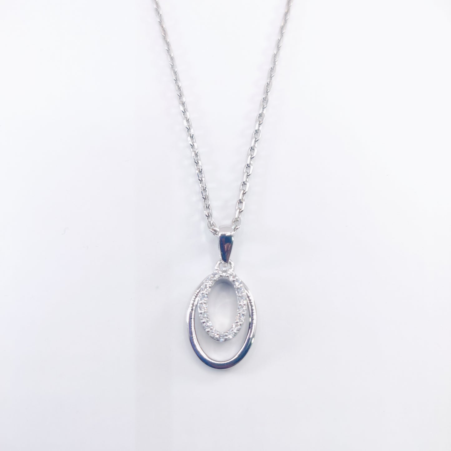 Infinity Glow Silver Pendant