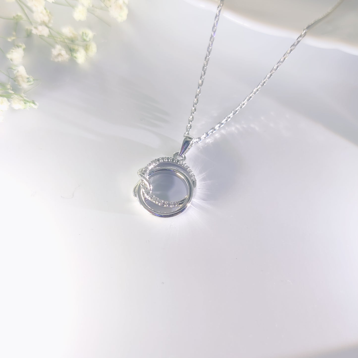 Eternal Bond Silver Pendant