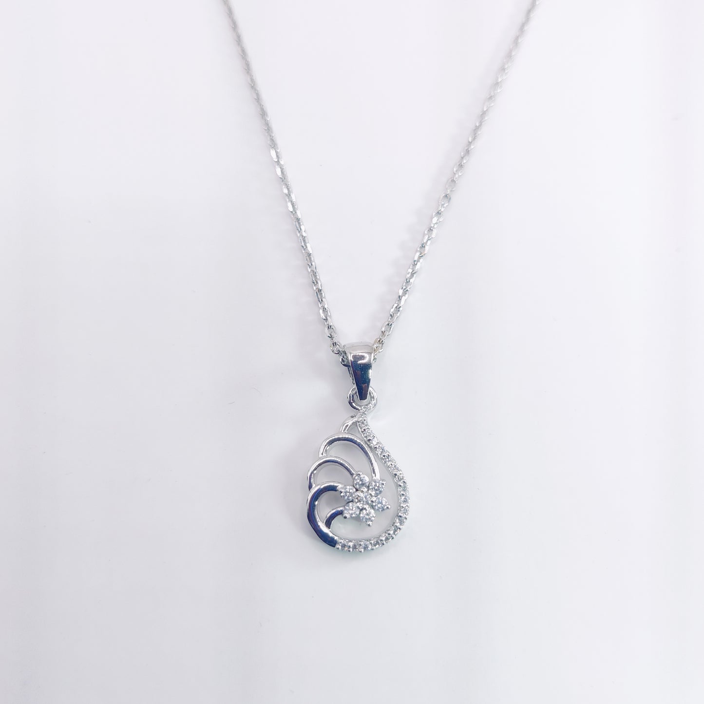 Blossom Elegance Silver Pendant