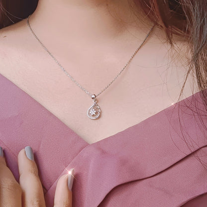 Blossom Elegance Silver Pendant