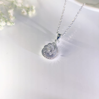 Blossom Elegance Silver Pendant
