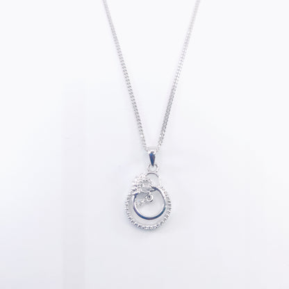 Dewdrop Bloom Silver Pendant