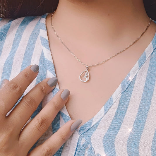 Eternal Dewdrop Silver Pendant