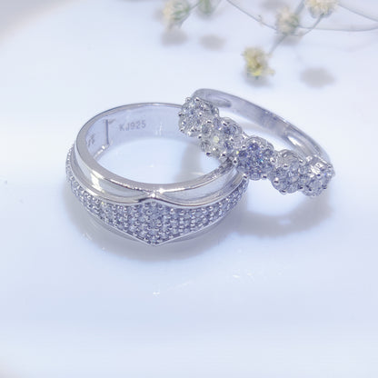 Forever Embrace Couple Rings