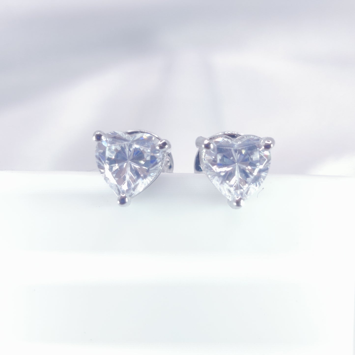 Glow Heart Stud Earrings