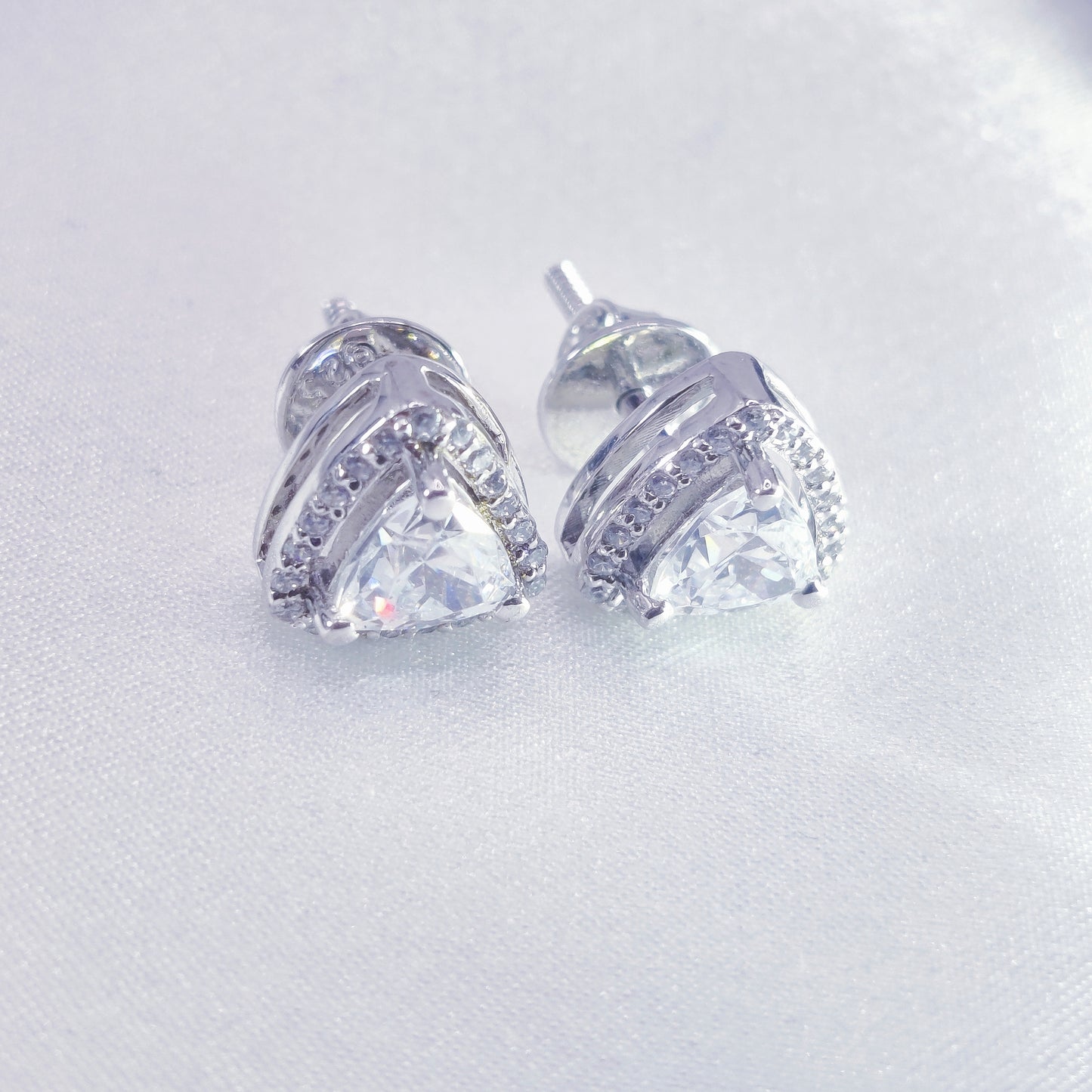 Trinity Glow Stud Earrings