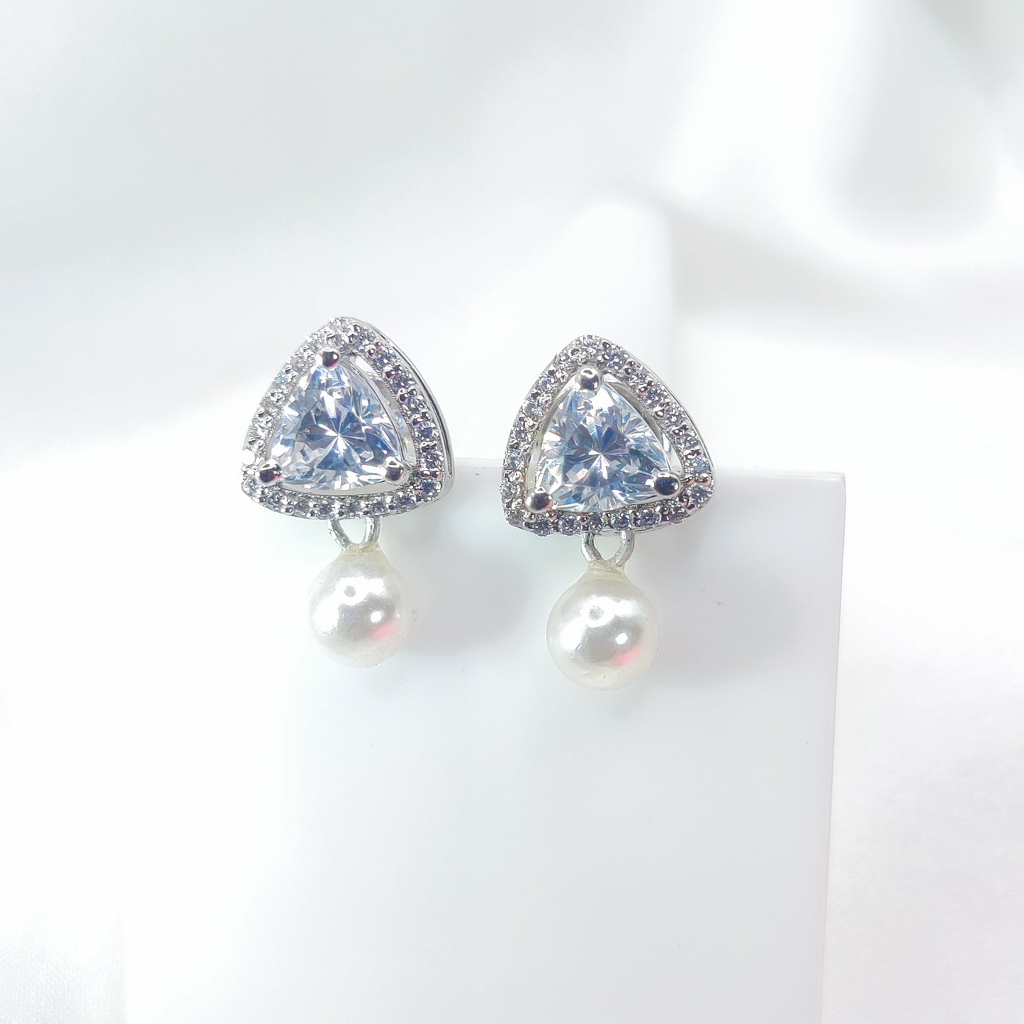 Trinity Glow Stud Earrings