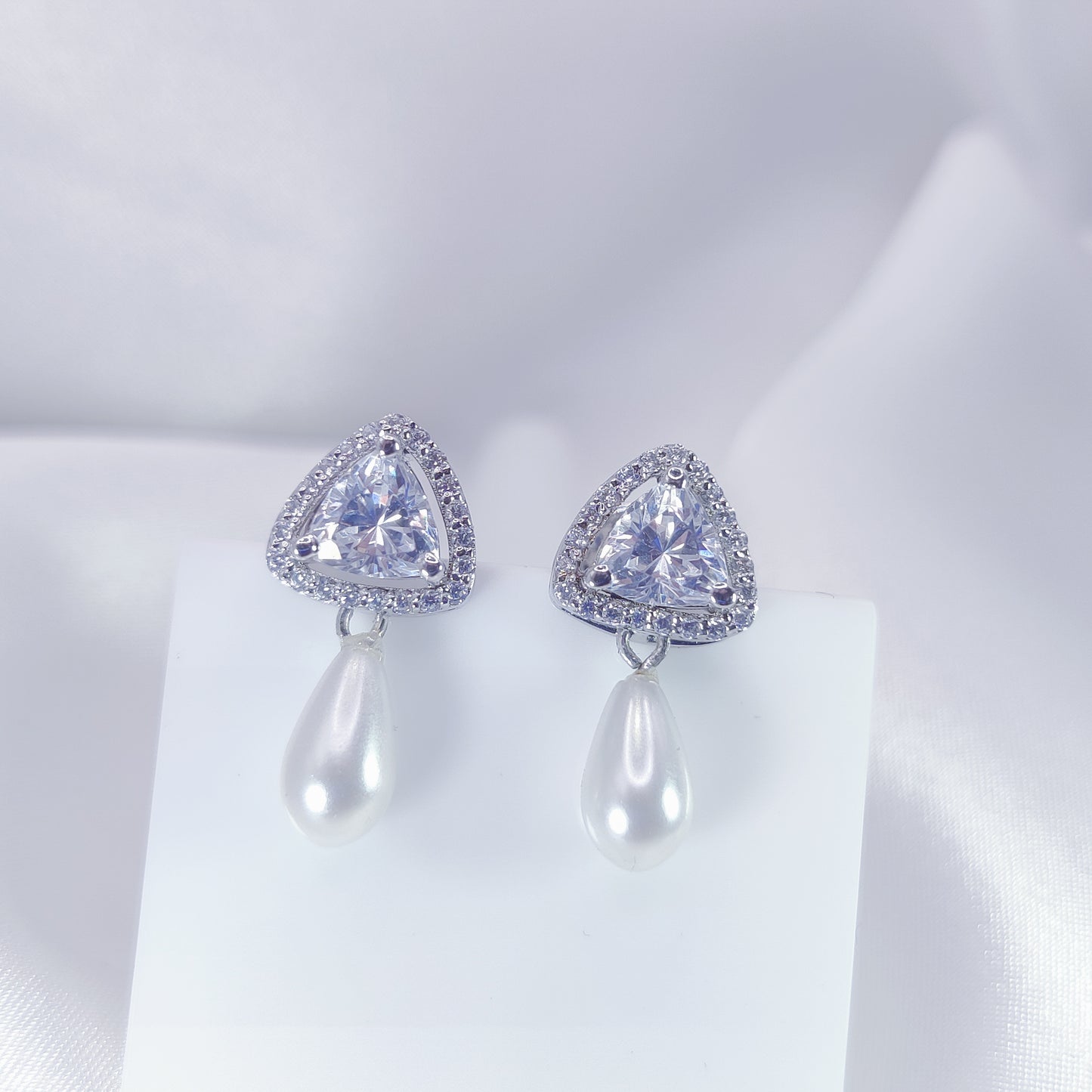 Trinity Glow Stud Earrings