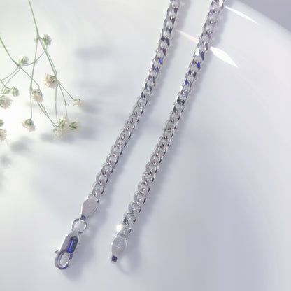 Classic Cuban Silver Chain for Men