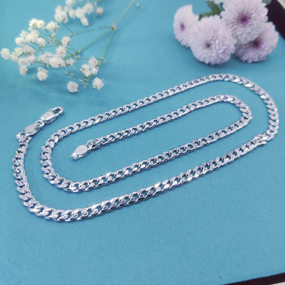 Classic Cuban Silver Chain for Men