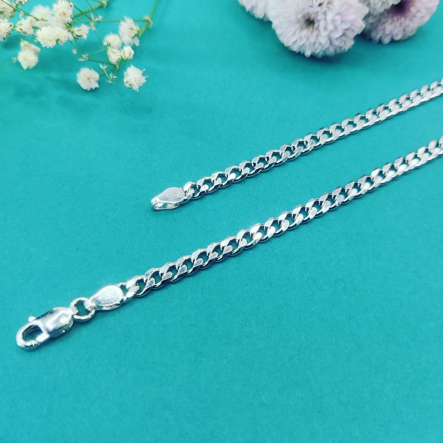 Classic Cuban Silver Chain for Men